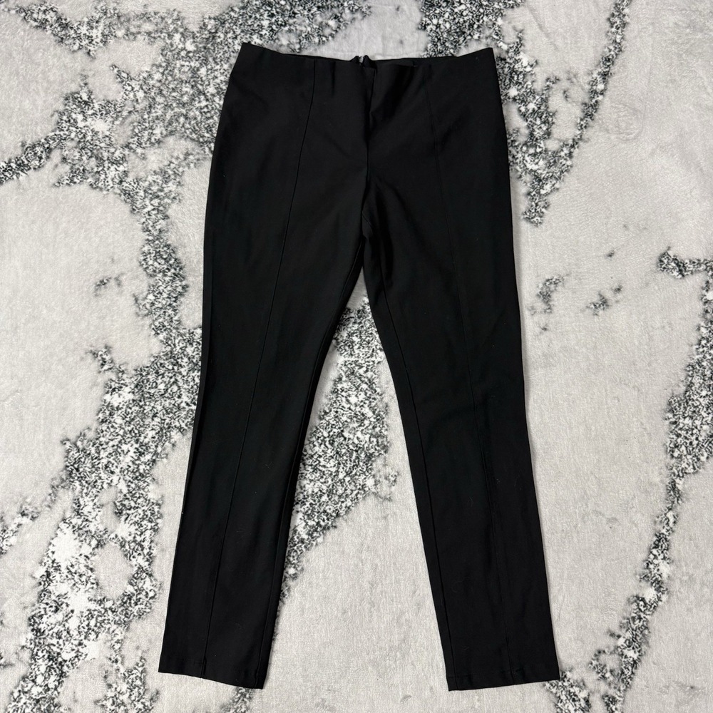 Hatch‎ Pants Womens Size S Black Slim Fit Ponte Pull On Front Seam Detail